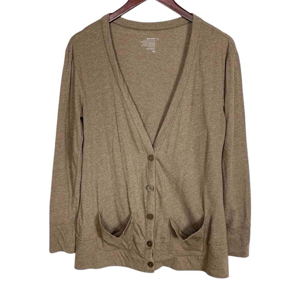 Old Navy Tan Long Sleeve Button Down Cardigan Size S
